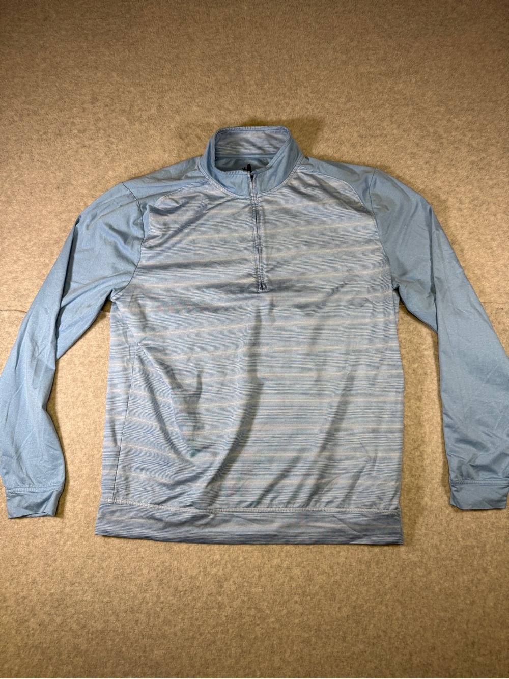 johnnie-O Sky Blue Half-Zip Lightweight Shirt Jacket size medium